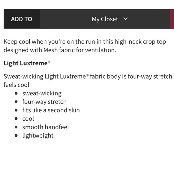 Lululemon free runner crop tank top Alberta Lake - Picture 10 of 15